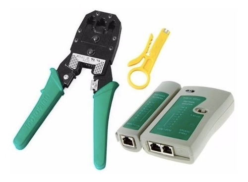 Pinzas Ponchadoras Rj45 Rj11 Rj12 Pelador Mas Testeador