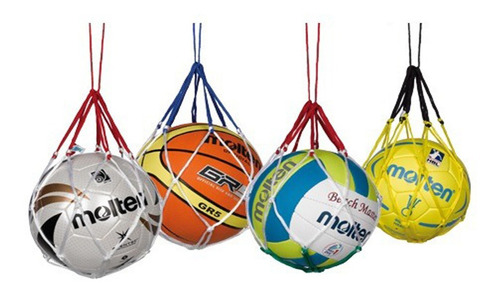 Kit 50 Redes Balonera Individual Para 1 Balon Futbol Basket 