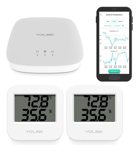 Yolink Sensor Inalámbrico Inteligente De Temperatura/humed.