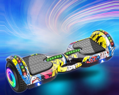 Skate elétrico hoverboard Lurs HBD65S Graffiti 6.5"