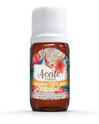 Imagen 1 de 1 de Jengibre 10 Ml Aceite Esencial 100% Puro