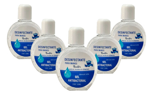 Gel Antibacterial De Bolsillo Mini 30 Ml Mayoreo X 100 Pzas