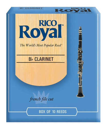 Cañas Rico Royal Para Clarinete Sib Dureza 2.5 RCB1025