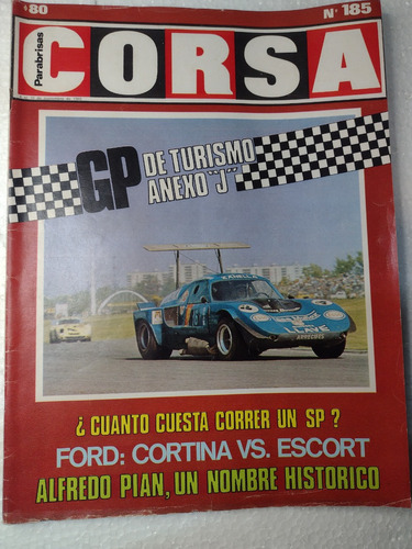 Revista Corsa Nº185 4 Al 10 De Noviembre  1969