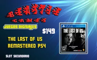 The Last Of Us Ps4 Digital Bg!!!