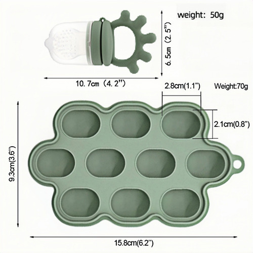 Molde De Silicona Para Helado Casero De 3 Piezas