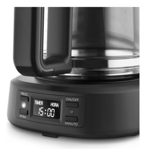 Cafetera Eléctrica Programable Electrolux Ecm25 1,2l Color Negro