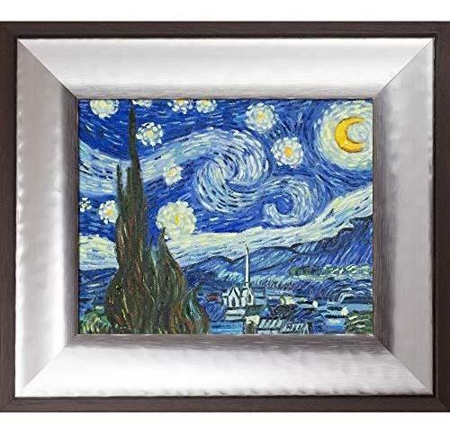 La Pastiche Pintado A Mano Al Óleo Sobre Lienzo Starry Night