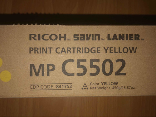 Toner Mp C5502 Yellow No.841752