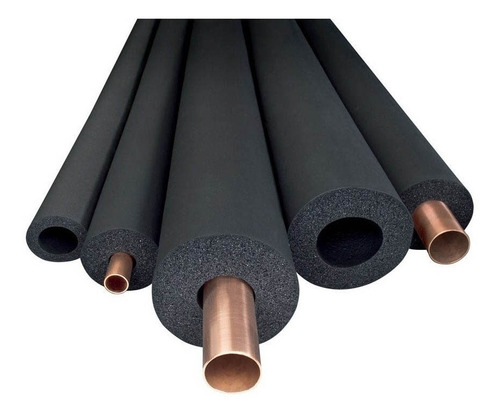 Imagen 2 de 5 de Aislacion Aire Acondicionado Tubo Negro 1/4 9mm 2 Metros