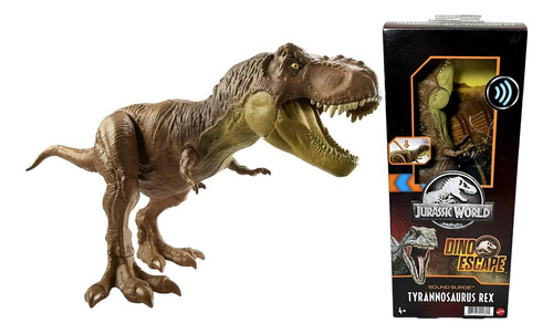 Boneco Dinossauro Tyrannosaurus Rex C/ Som Jurassic Original