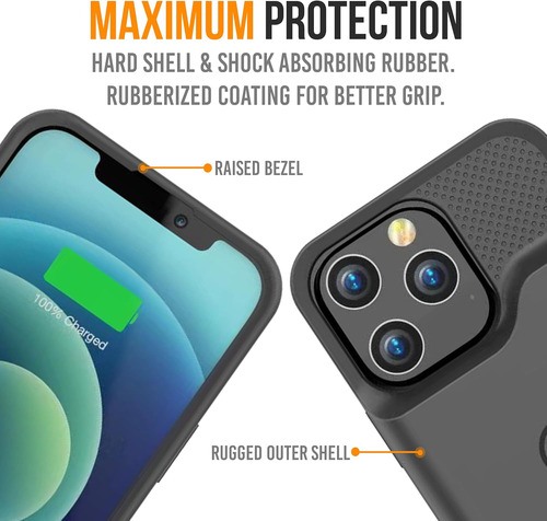 Capa De Bateria Alpatronix 6000mah Para iPhone 13/13 Pro