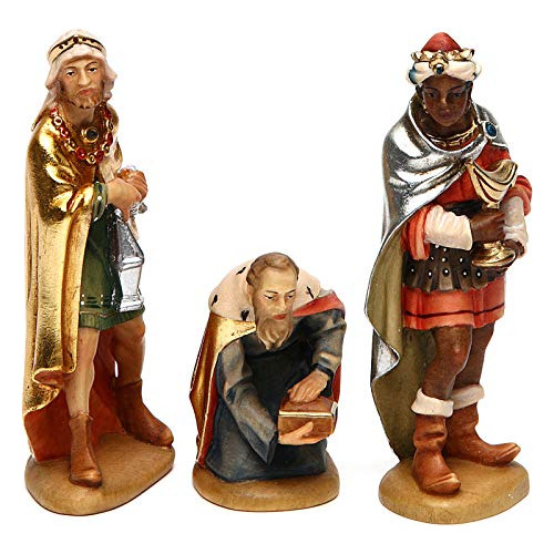 Figura De Reyes Magos De Madera 12cm