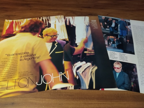 (q117) Elton John * Clippings Revista 4 Pgs * 2009