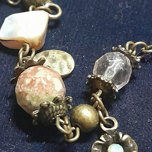 Collar De Nacar Cristal ,piedra Etc Varios (Usado)