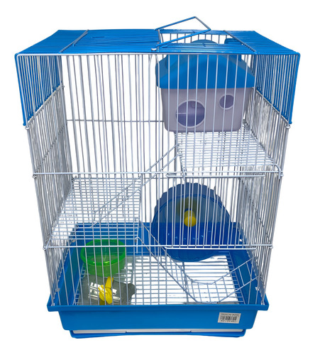 Jaula Hamster Compl N 125 + Viruta + Rodent Bloque Proteico