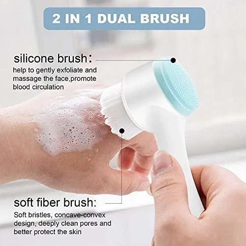 Manuales - Face Brush - Manual Facial Cleansing, 1pcs Double