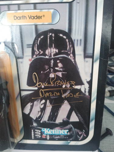 Star Wars Darth Vader 1983 Vintage Autógrafo Dave Prowse (Usado)