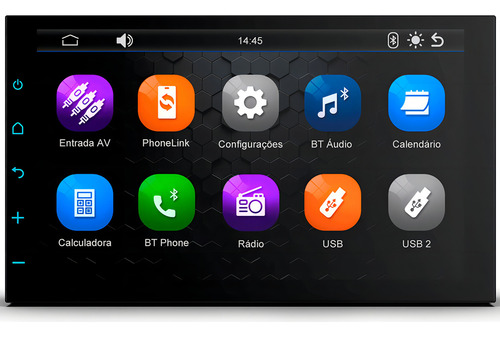 Carplay Cobalt 2013-15 Câmera Ré + Moldura Multimídia 7