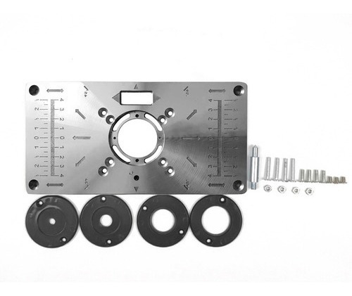 Base De Inversor De Aluminio Tupia 3709 Con Regla Incorporad