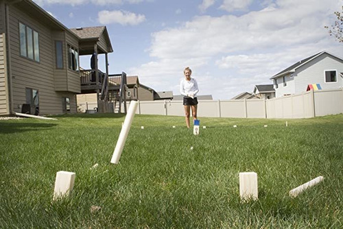 Imagen 6 de 7 de Get Out! Kubb Juego De 21 Piezas Para Jardín, El Juego Vik.