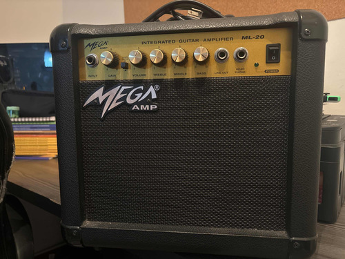 Amplificador De Guitarra Mega Amp Ml20 Transistor 20w