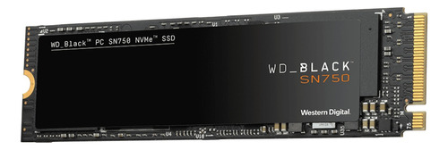 Disco sólido interno Western Digital WD Black SN750 WDS500G3X0C 500GB negro