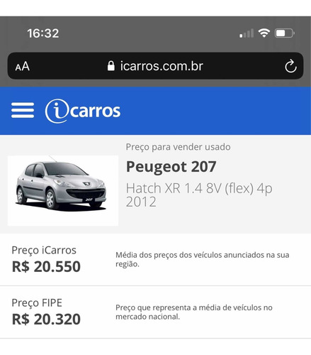 Peugeot 207 2013 1.4 Xr Flex 3p