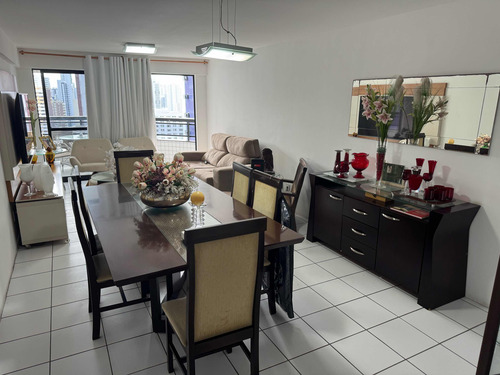 Apartamento Mobiliado Em Boa Viagem, 3qts, 2 Suítes