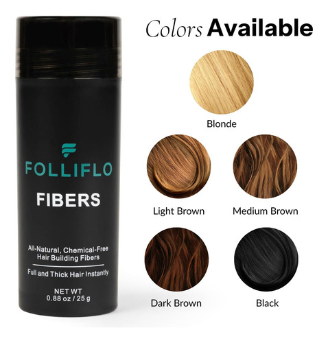 Fibras Para El Cabello De Folliflo Solución Del Cabello De Y