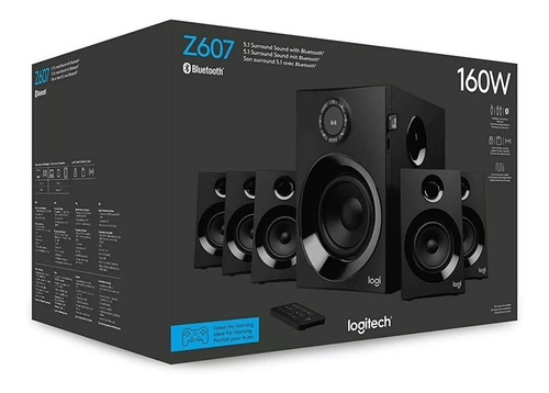 Imagen 7 de 10 de Sistema De Sonido Logitech 5.1 Z607 + Obsequio.