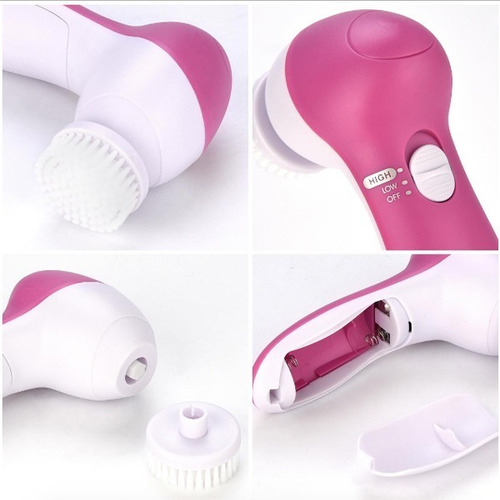 Imagen 3 de 8 de Cepillo Limpieza Facial Profunda Poros 5 Cabezales