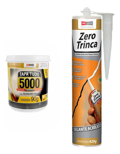 Massa Flex Tapa Tudo 90g + Selante Zero Trinca 420g