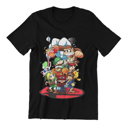 Polera Unisex Mario Bros Super Diddy Kong Algodon Estampado