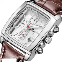 Comprar Reloj Cronógrafo De Piel Megir Con Calendario Y Cronógrafo P