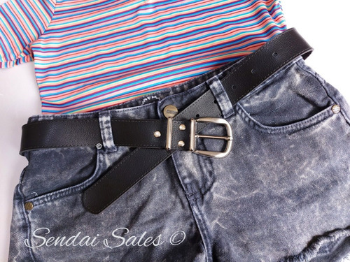 Imagem 8 de 10 de Cinto Feminino Fivela Tradicional Com 2 Passante Metal2s