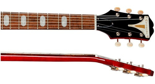 Guitarra EpiPhone Crestwood Custom Cherry, acabado brillante, color: rojo, guía manual: mano derecha