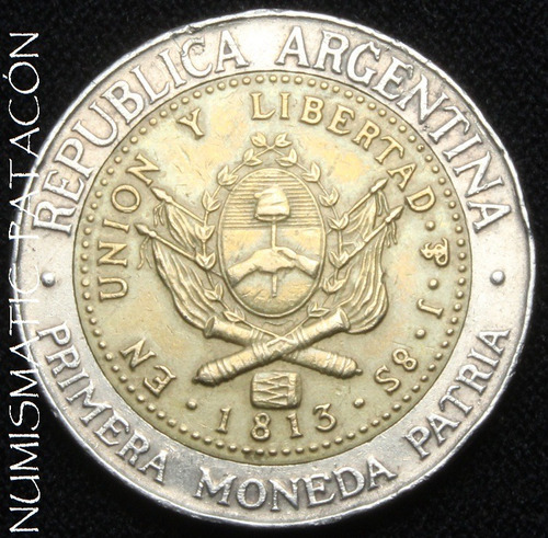 Moneda Argentina 1 Peso 2008 - Cj 6.15 - Muy Buena (Usado)