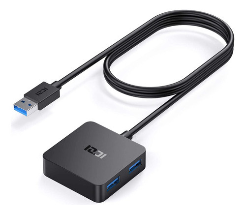 Hub Usb 3.0, Concentrador Usb De Datos De 4 Puertos