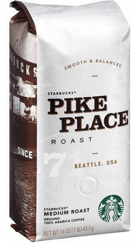 Nuevo! Cafe En Granos Starbucks Pike Place 250g Original Usa