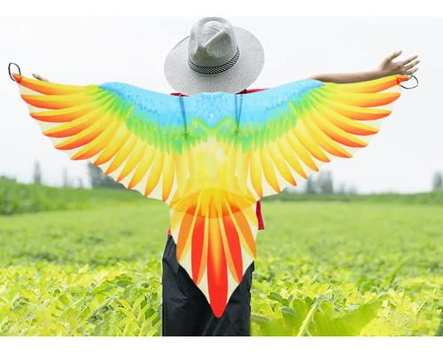 Conjunto De Disfraz De Pájaro For Niños, Capa Con Alas /