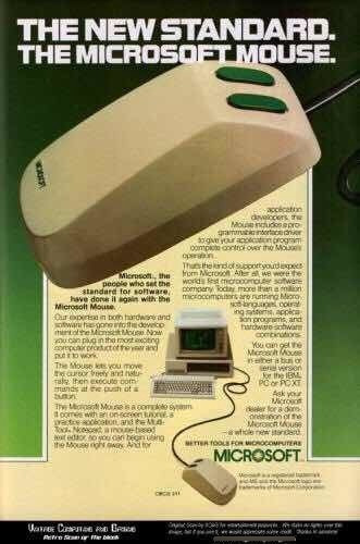 Mouse Microsoft 1983 Vintage Colección (Usado)