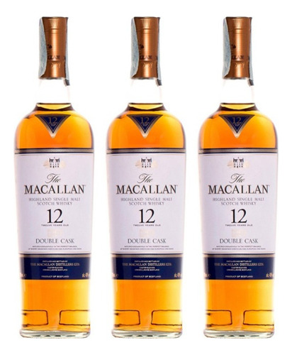 Whisky The Macallan Double Cask 700ml X3 Zetta Bebidas