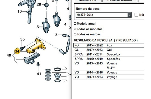 Cilindro Atuador Do Câmbio I-motion Sem Sensor Original Vw