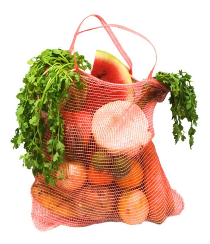 Imagen 1 de 6 de Bolsa De Mercado (malla/marquisette) Para Frutas Y Verduras