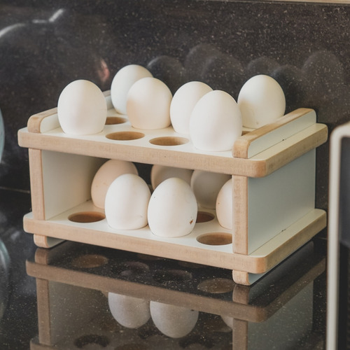 Imagen 3 de 4 de Huevera De Madera 24 Huevos -diseñamos Y Fabricamos