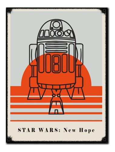 #148 - Cuadro Vintage 30 X 40 - Star Wars Poster - No Chapa 
