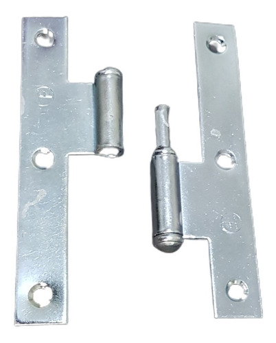 25 Bisagras Pomela Puerta Derecha Carpintero 110mm Zincada