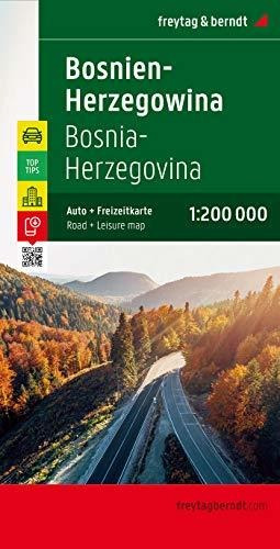 Bosnia Y Herzegovina, Mapa De Carreteras. Escala 1:200.000. 