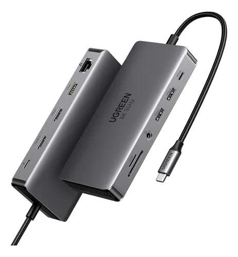 Ugreen Estacion De Acoplamiento Usb C 11 En 1 Dual Hdmi 4k